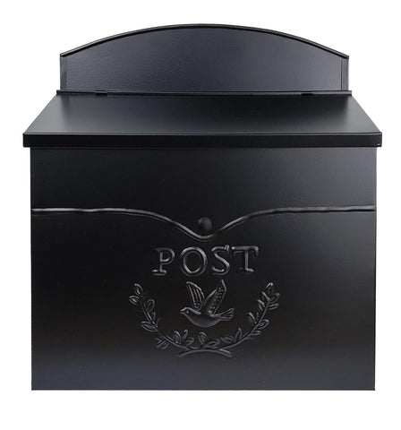 NACH Chelsea wall mount mailbox outside, secure and weather-ready for daily mail.