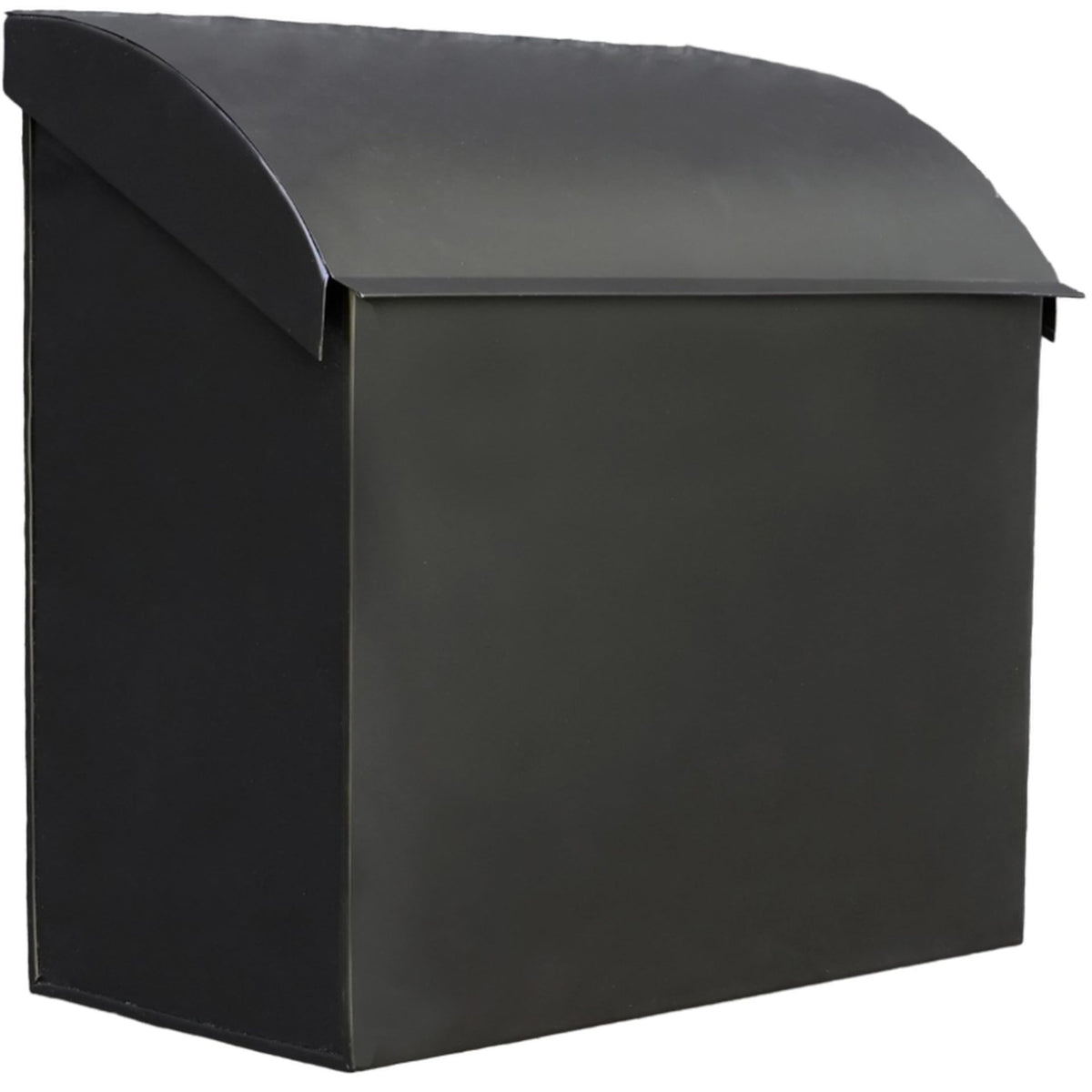 NACH large wall-mount mailbox in black for outdoor use.