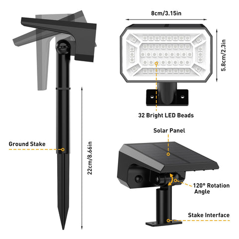 NACINIC adjustable-angle design targets pathway, garden, and porch lighting