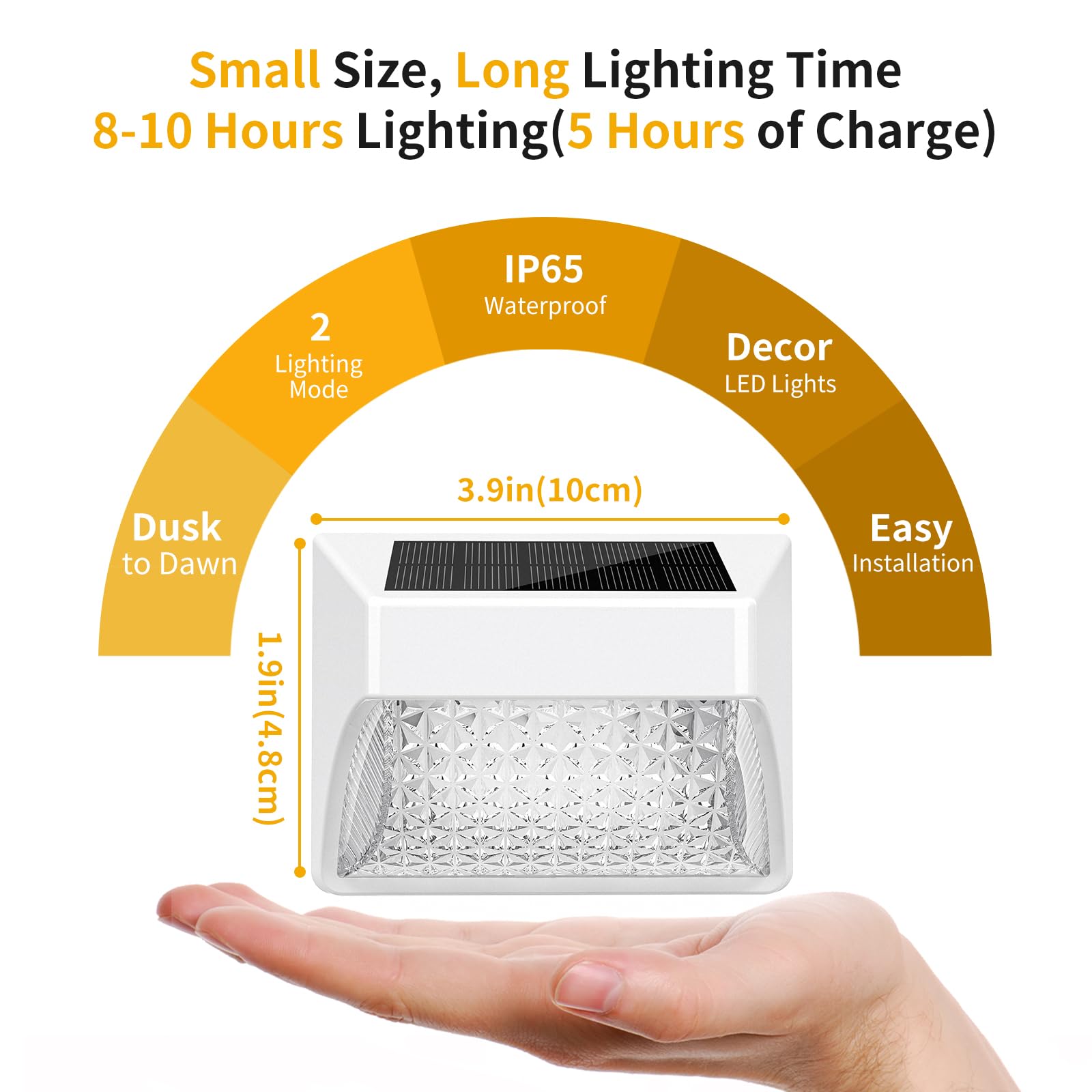 NACINIC solar yard light IP65 waterproof withstands weather while providing reliable dusk-to-dawn illumination.