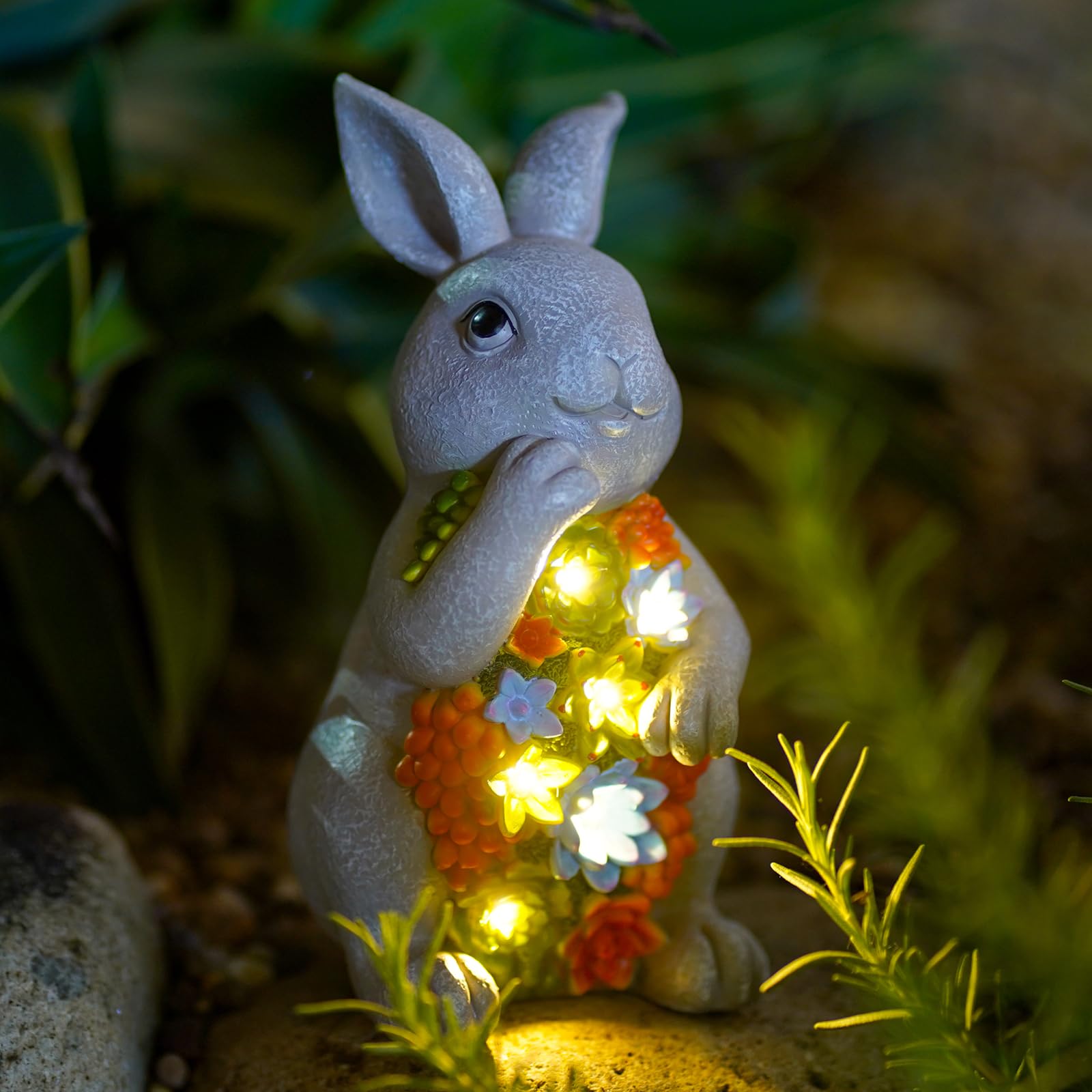 Nacome porch statue creates cozy ambiance with soft ambient light