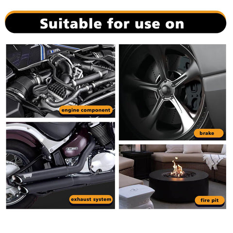 NADAMOO black coating for fireplace surrounds, stove pipes, and grills.