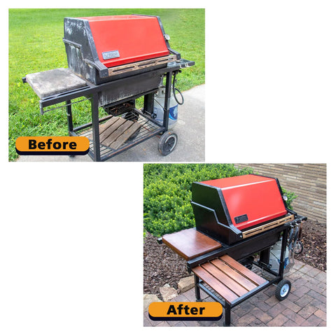 NADAMOO caution on flame-exposed areas like grill grates