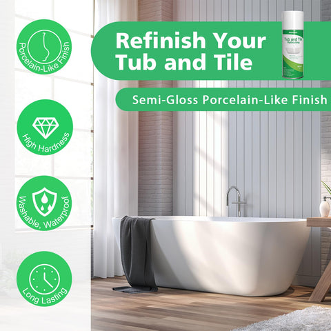 NADAMOO porcelain surface spray coats ceramic tiles with refreshed look and resilience.