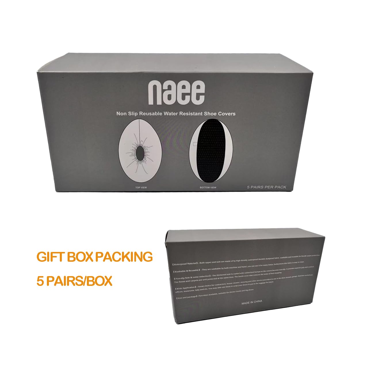 NAEE non-slip sole detail enhances grip for secure indoor use