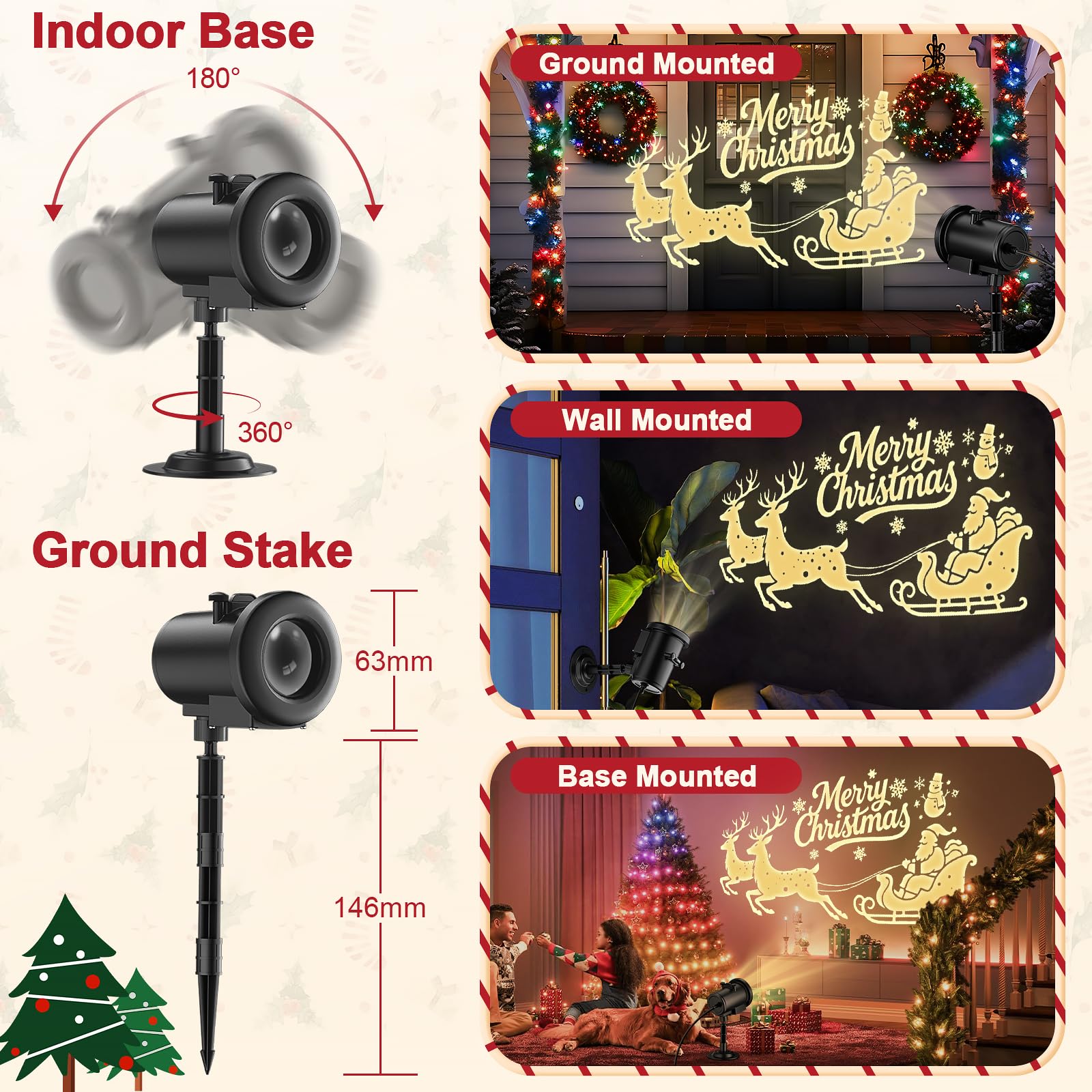 Nagudenfo easy setup makes holiday decorating quick and simple