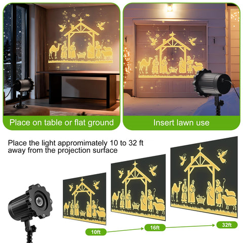 Nagudenfo 16 foot cord projection distance for versatile placement