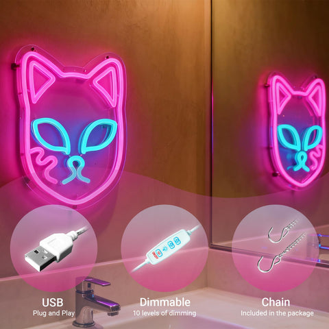 NAIYISI USB-powered neon sign for dorms and desks