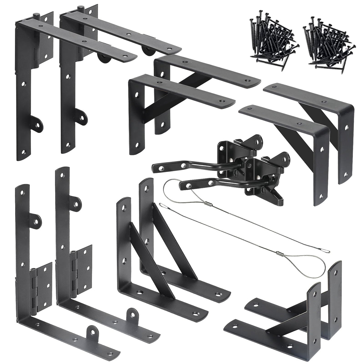 NAKIS anti-sag hinges stabilize wooden gates for smoother operation.