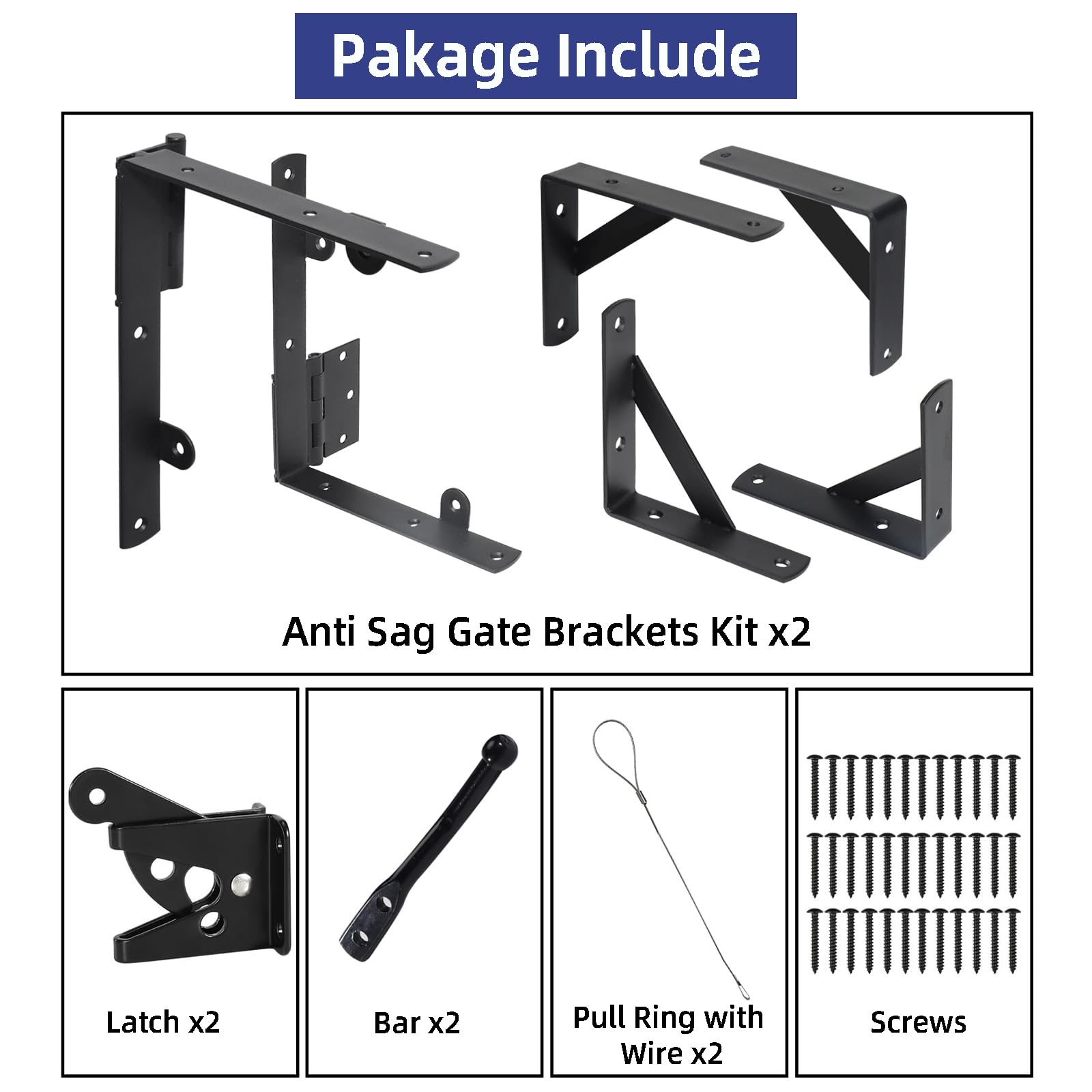 NAKIS gate latches provide secure closure for outdoor gates.