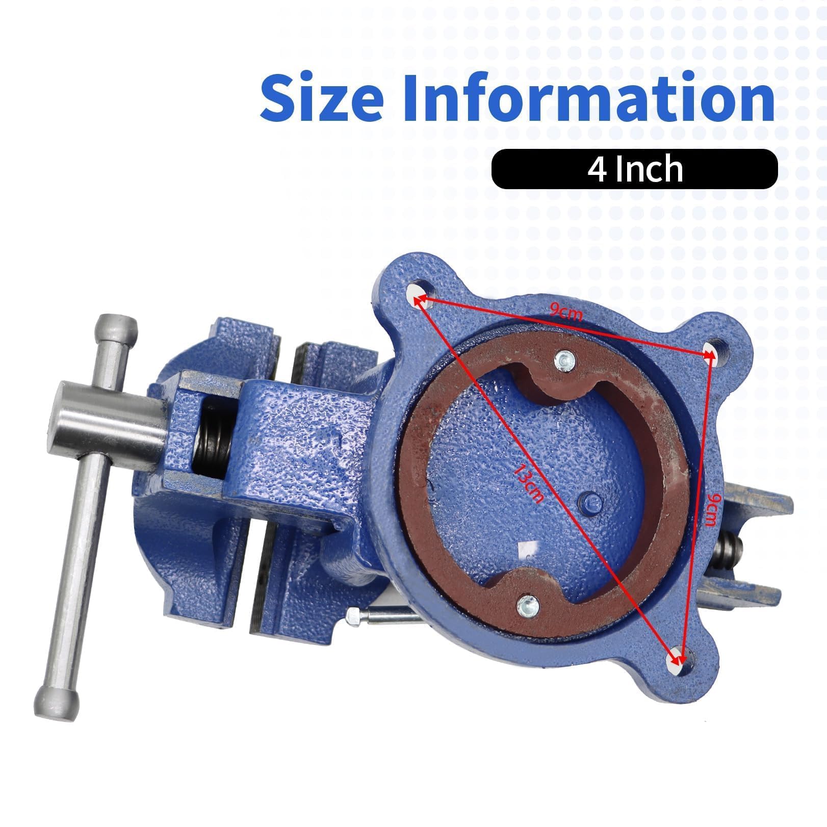 Nakkaa heavy-duty cast iron bench vise design for long-term reliability