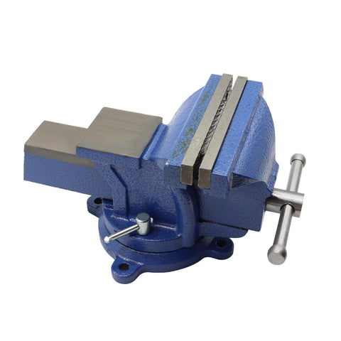 Nakkaa bench vise in use on a workbench for woodworking or metalworking