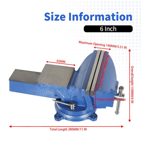Nakkaa bench vise mount holes image shows secure mounting to workbench