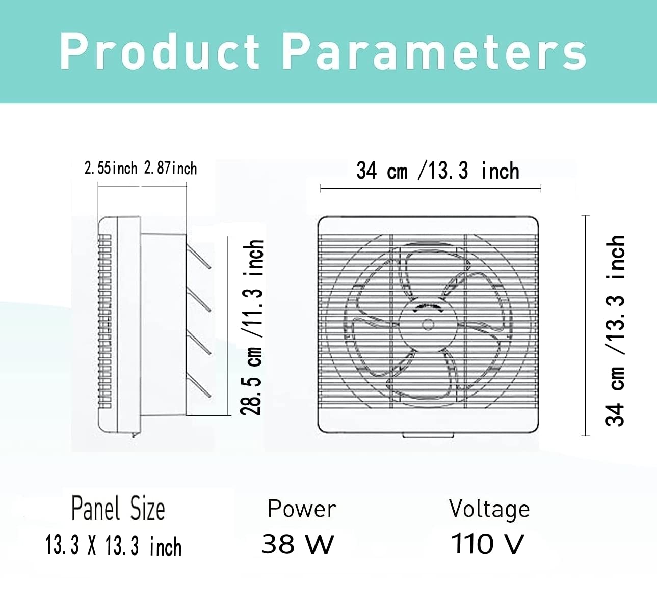 Nalle thickened blade focus emphasizing stable high-speed ventilation in demanding spaces.