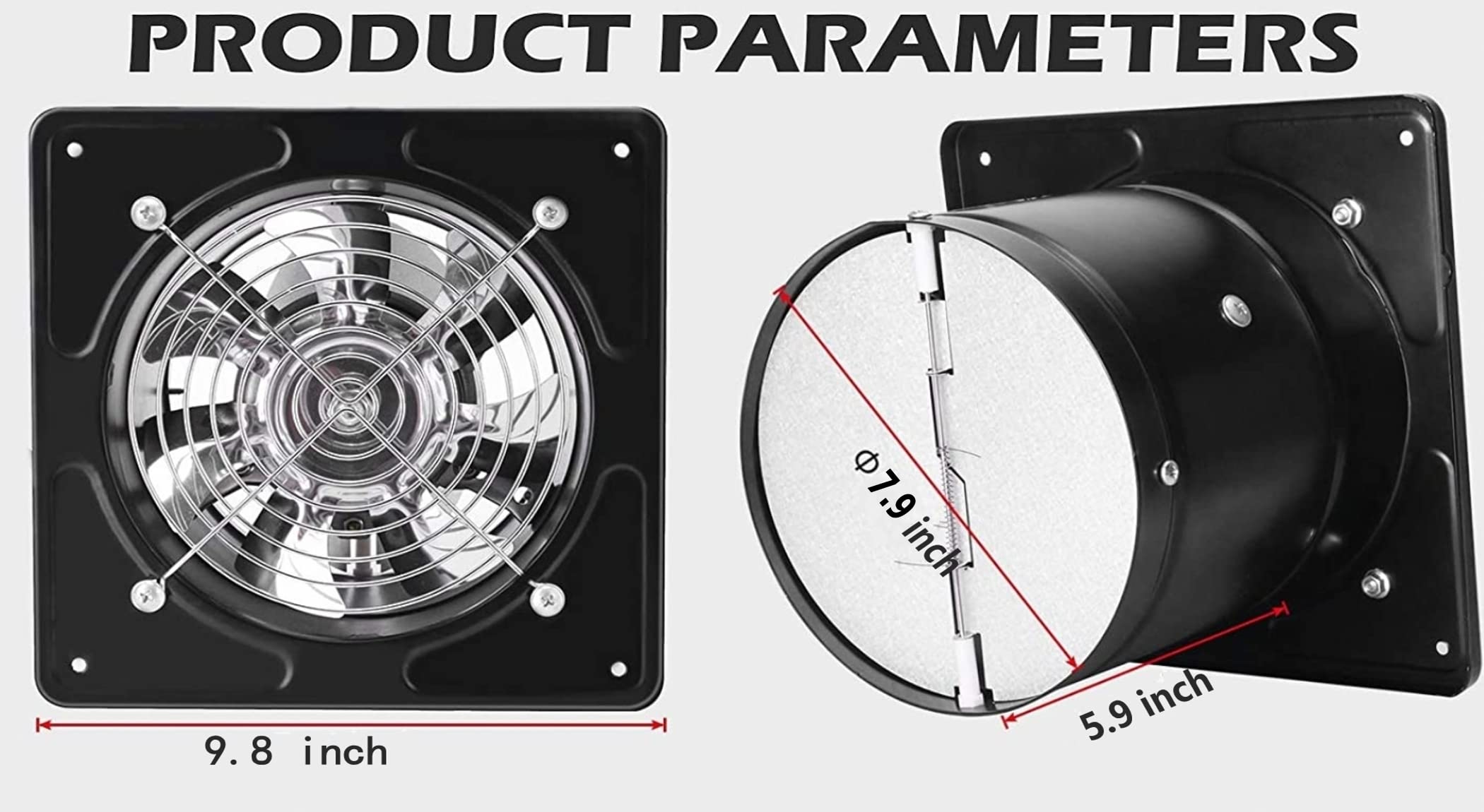 Nalle metal blades and wide wind design deliver strong airflow
