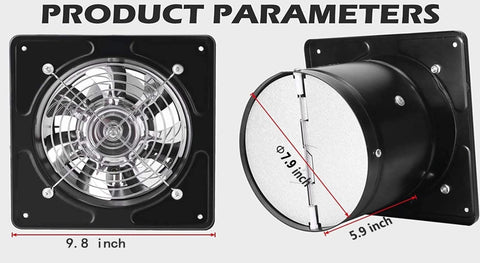 Nalle metal blades and wide wind design deliver strong airflow