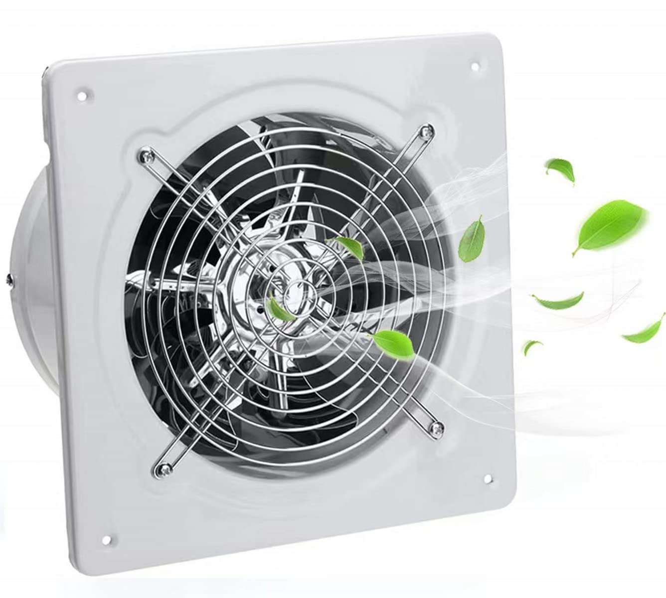 Nalle metal blades in action providing strong airflow for kitchen and bathroom ventilation