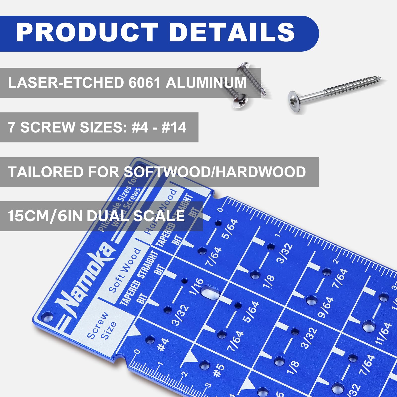 NAMOKA fractional-pilot-hole-standardization supports globally compatible drill sizes.