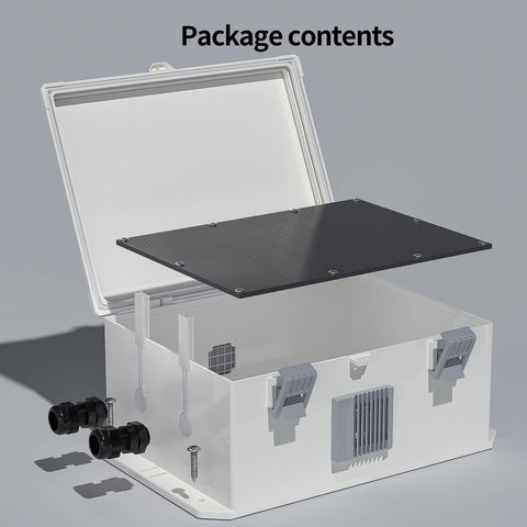 Namunanee junction box with heat dissipation holes for improved airflow.