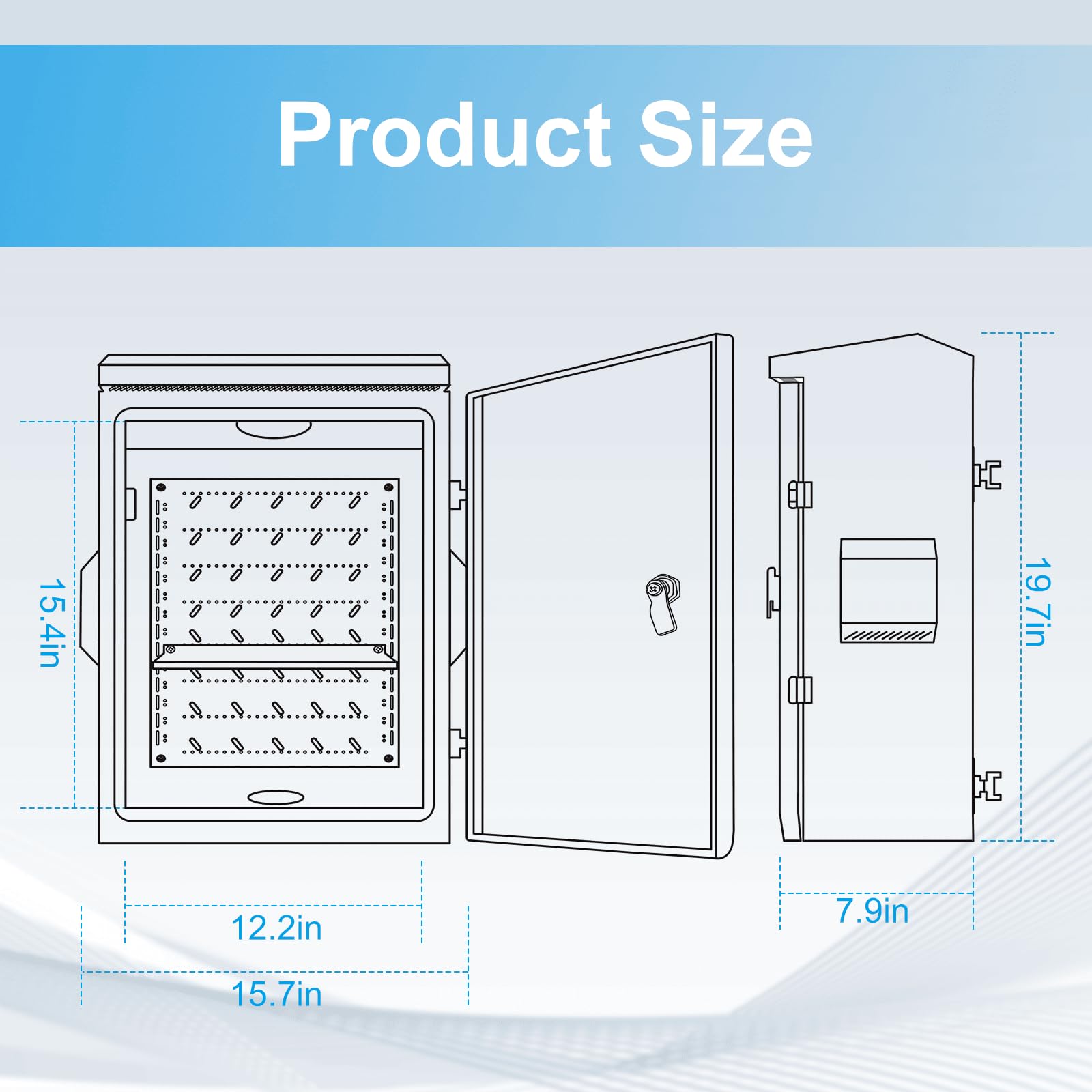 Namunanee outdoor box dimensions 19.6 by 15.7 by 7.9 inches for compact spaces