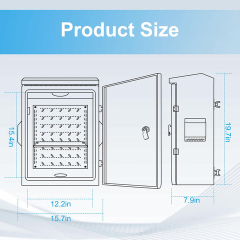 Namunanee outdoor box dimensions 19.6 by 15.7 by 7.9 inches for compact spaces