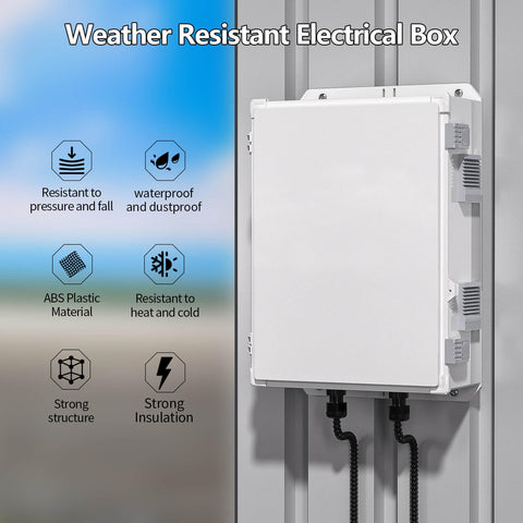 Namunanee ABS enclosure showing internal mounting panel for neat wiring
