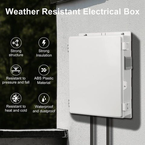 Namunanee outdoor junction box side vents promoting heat dissipation in outdoor environments.