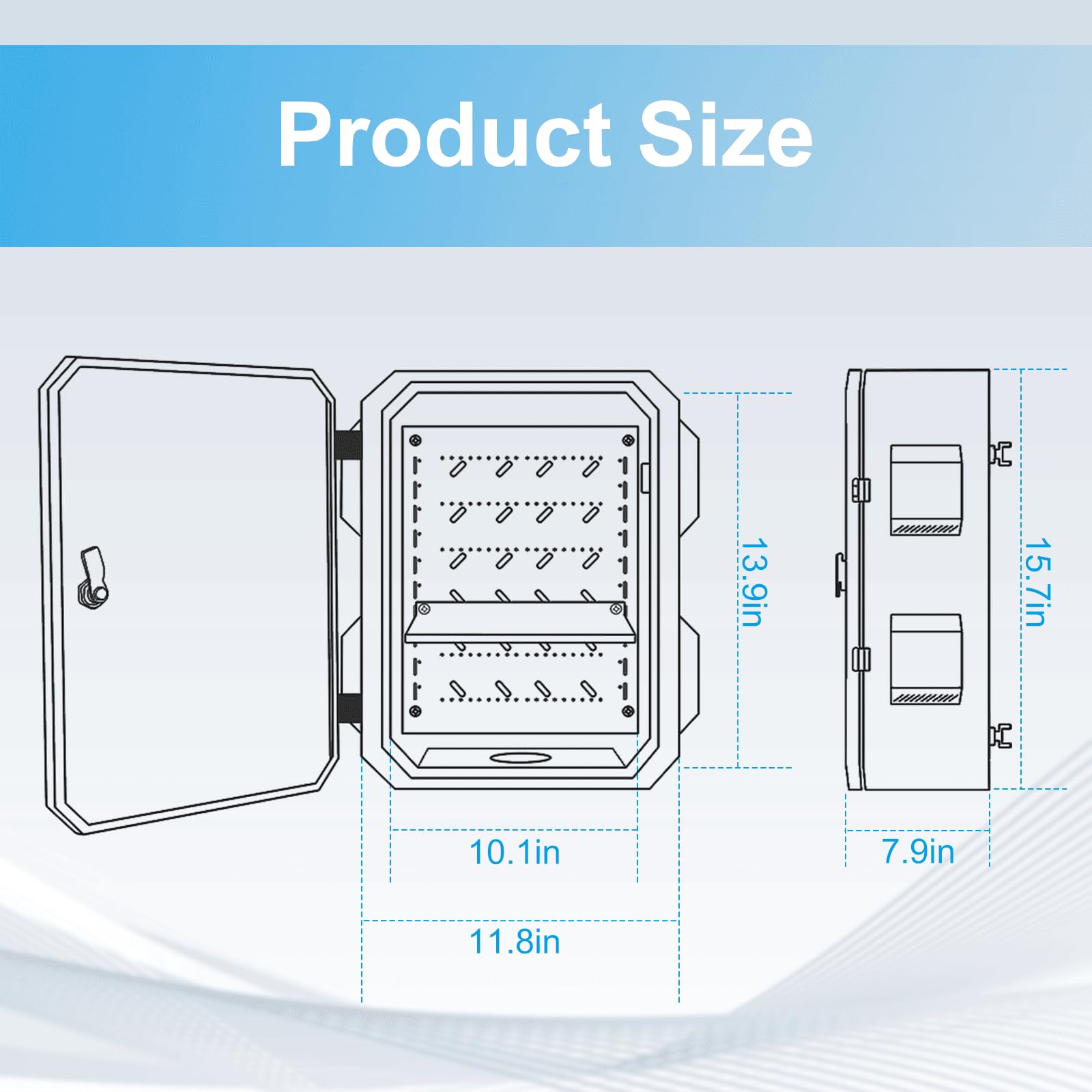 Suitable for outdoor electrical, industrial, security, and electronics projects