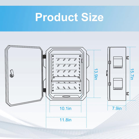 Suitable for outdoor electrical, industrial, security, and electronics projects