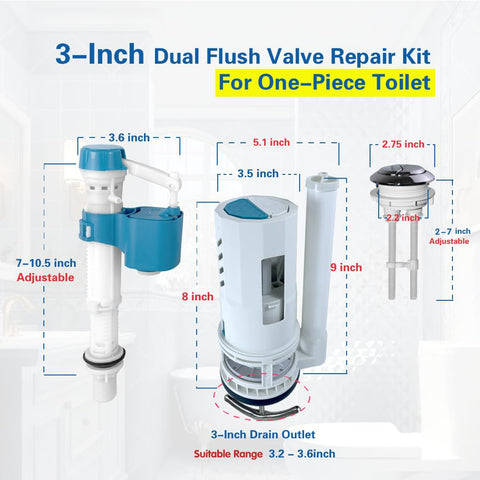 NANABIMIC drain valve 3inch seals reduce leaks and drips.