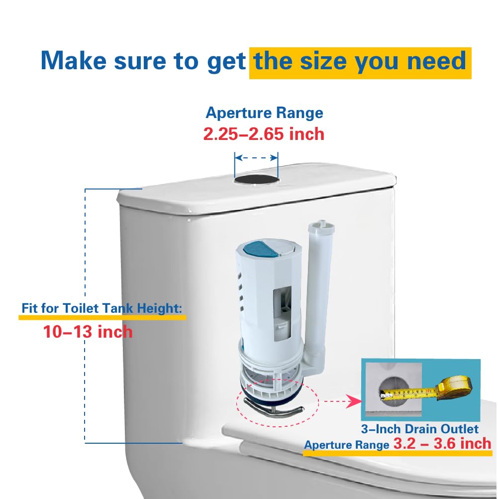 NANABIMIC height-adjustable fill valve demonstrates flexible installation.