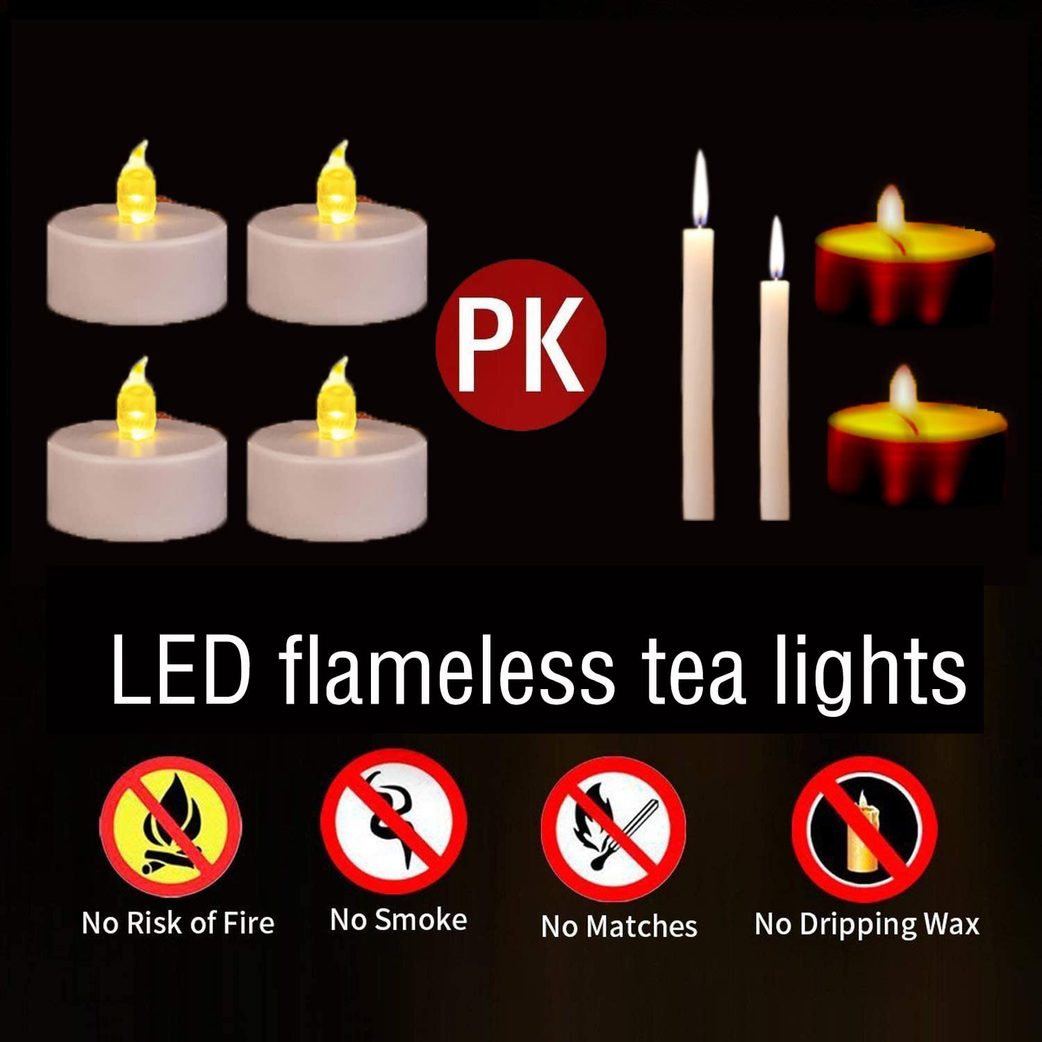 Nancia flameless tea lights are pet and child friendly for home.