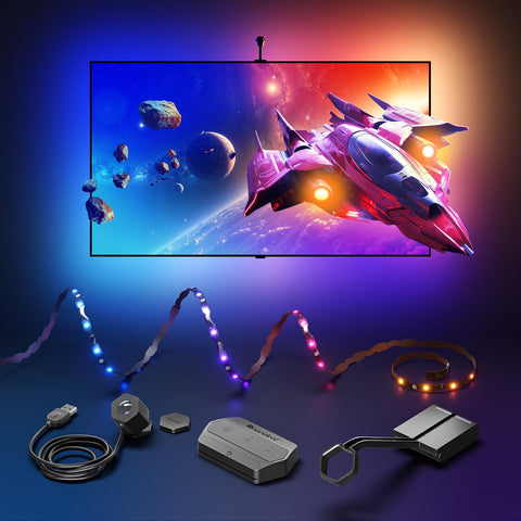 Nanoleaf 4D V2 gradient lightstrip extends screen colors for immersive ambience