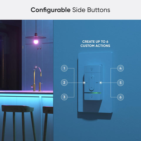 Nanoleaf configurable buttons enable quick color or scene changes
