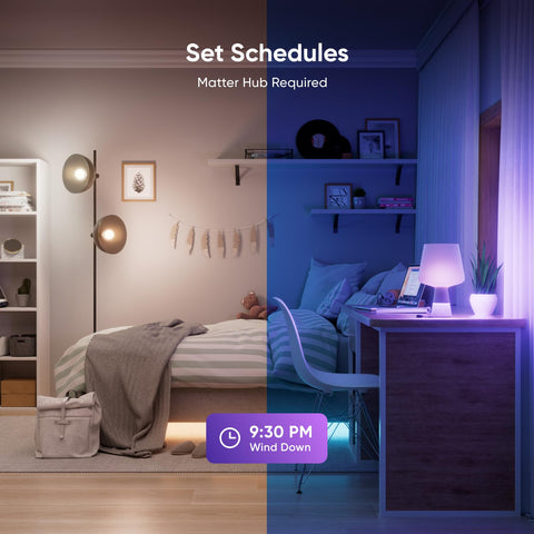 Nanoleaf Essentials bulb schedules automate lighting for daily routines
