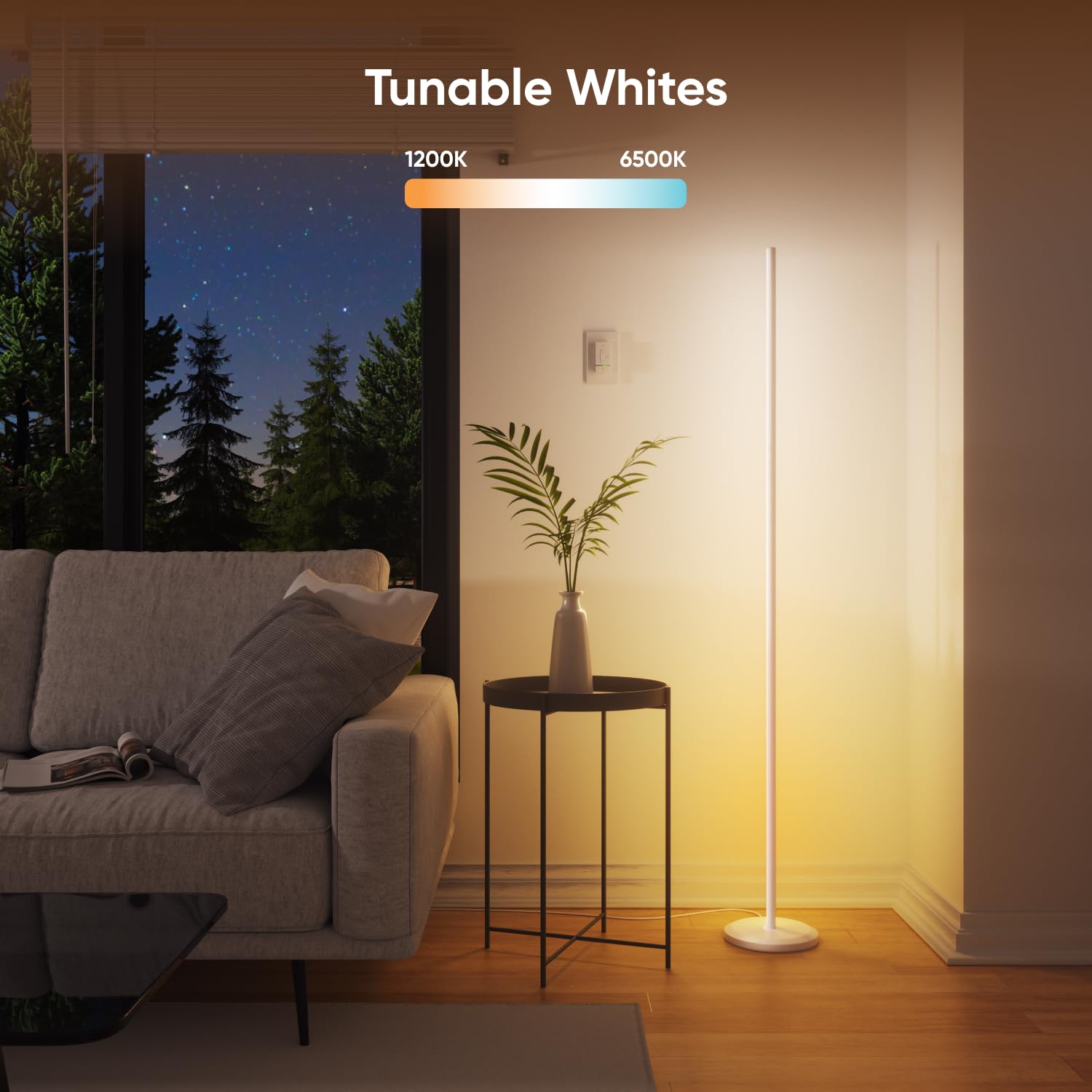 Nanoleaf corner lamp music sync reacts to sound for dynamic party vibes.