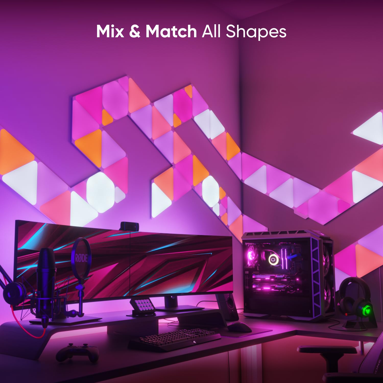 Nanoleaf Shapes Hexagons 7-pack scheduling and automation for daily life.