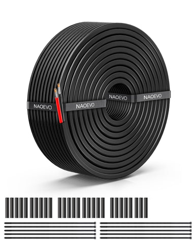 NAOEVO 12AWG wire shows jacket diameter 3.5mm for easy, flexible installation.