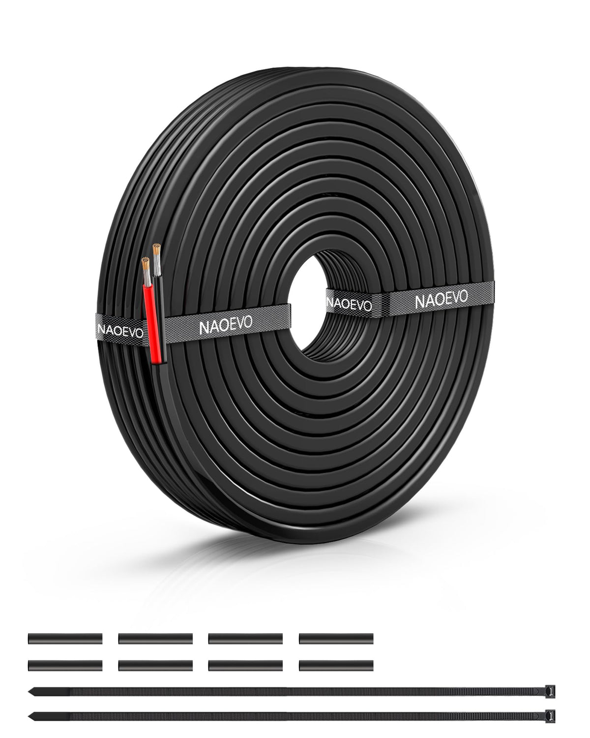 NAOEVO 12 AWG wire outer jacket for versatile automotive and marine wiring