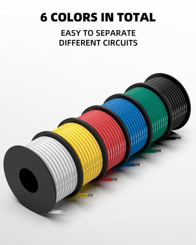 NAOEVO 14 AWG silicone wire blue spool, great for RC models and 3D printers.