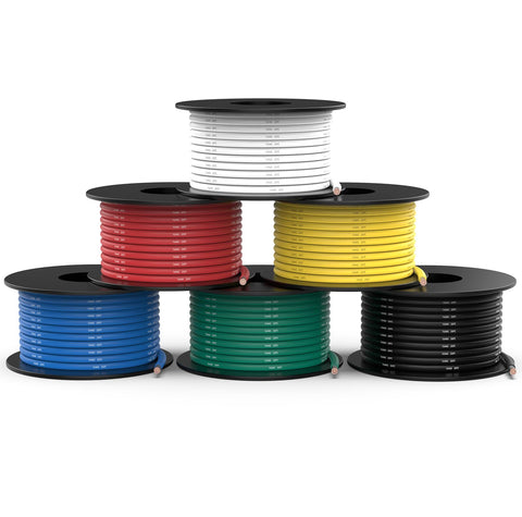 NAOEVO 16 AWG silicone wire red spool for precise hobby connections