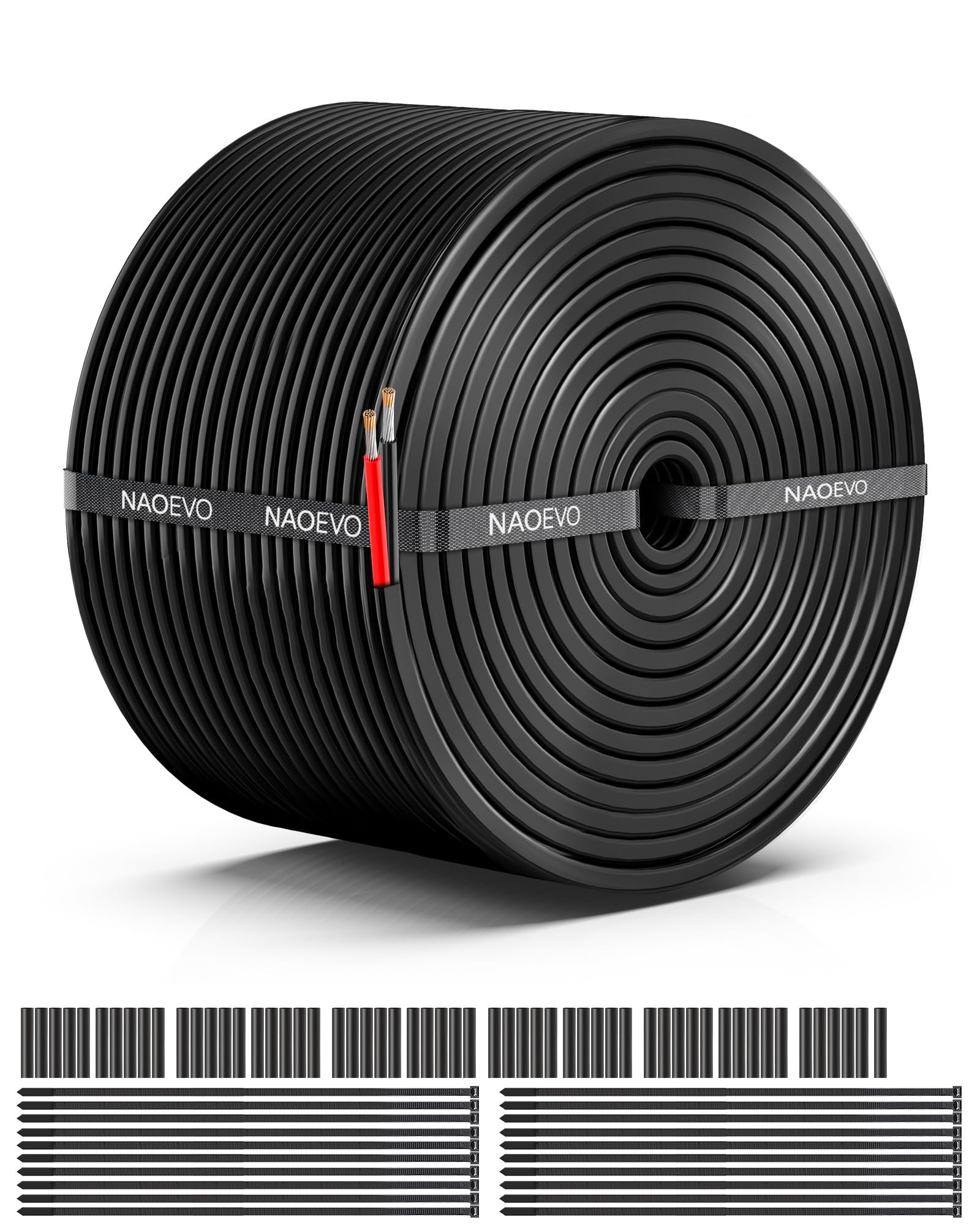 NAOEVO 16 AWG two-conductor wire spool for automotive and marine use