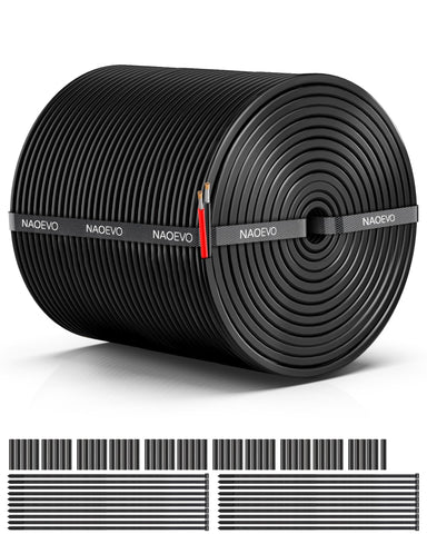 NAOEVO 16 AWG wire with a 3.1 mm jacket for durable insulation.