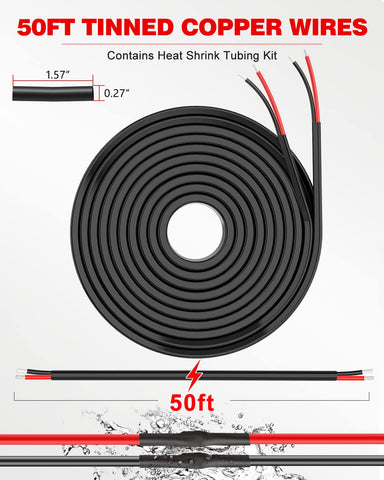 NAOEVO 18AWG tinned copper strands closeup highlights durability and reliable connections