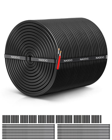 NAOEVO 18 AWG wire outer jacket for flexible routing and easy handling.