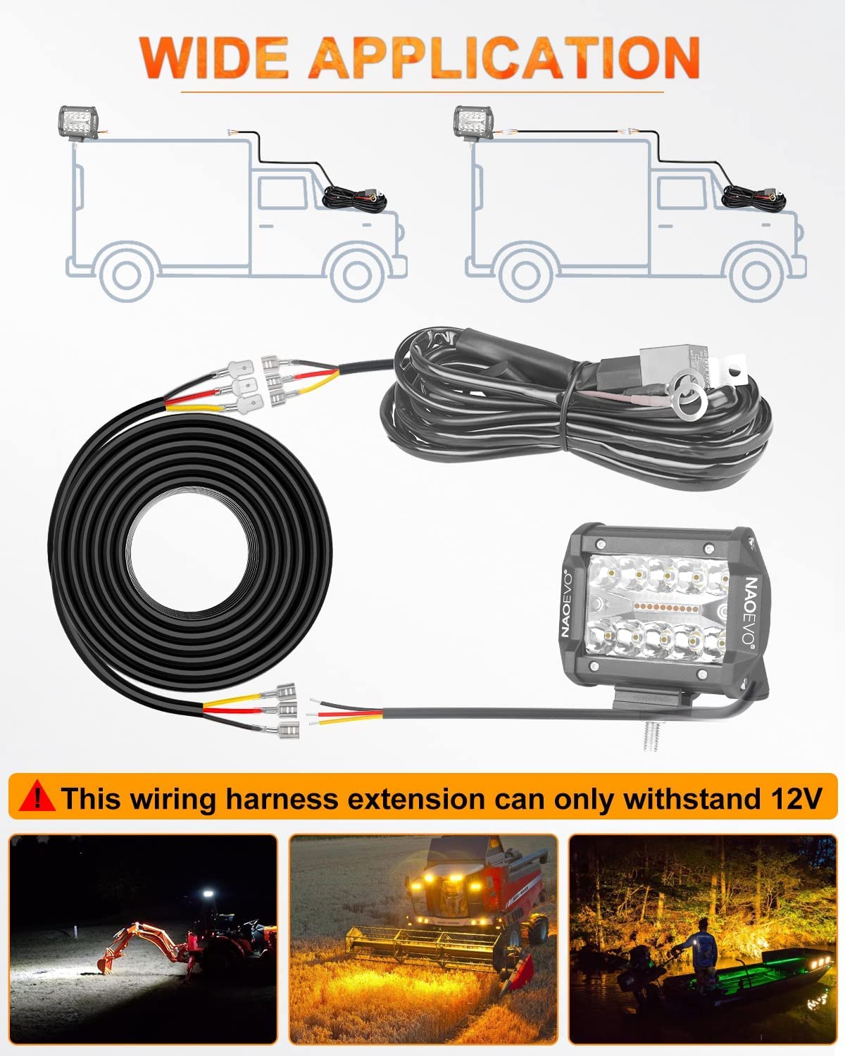 NAOEVO marine-automotive 20 AWG wire designed for rugged environments
