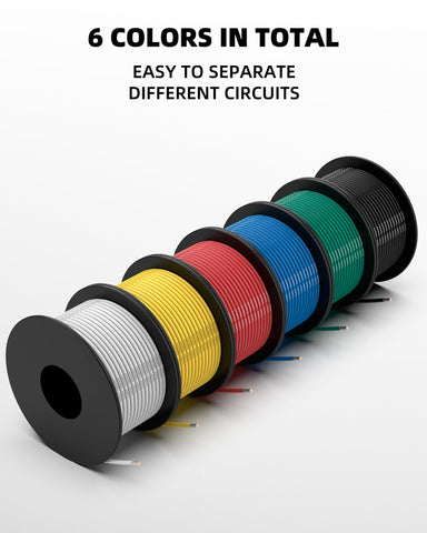 NAOEVO 20 AWG blue silicone wire spool suitable for RC models and hobby electronics.