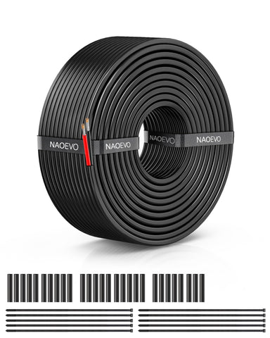 NAOEVO 20AWG wire outer jacket protects against abrasion for rugged automotive and marine use