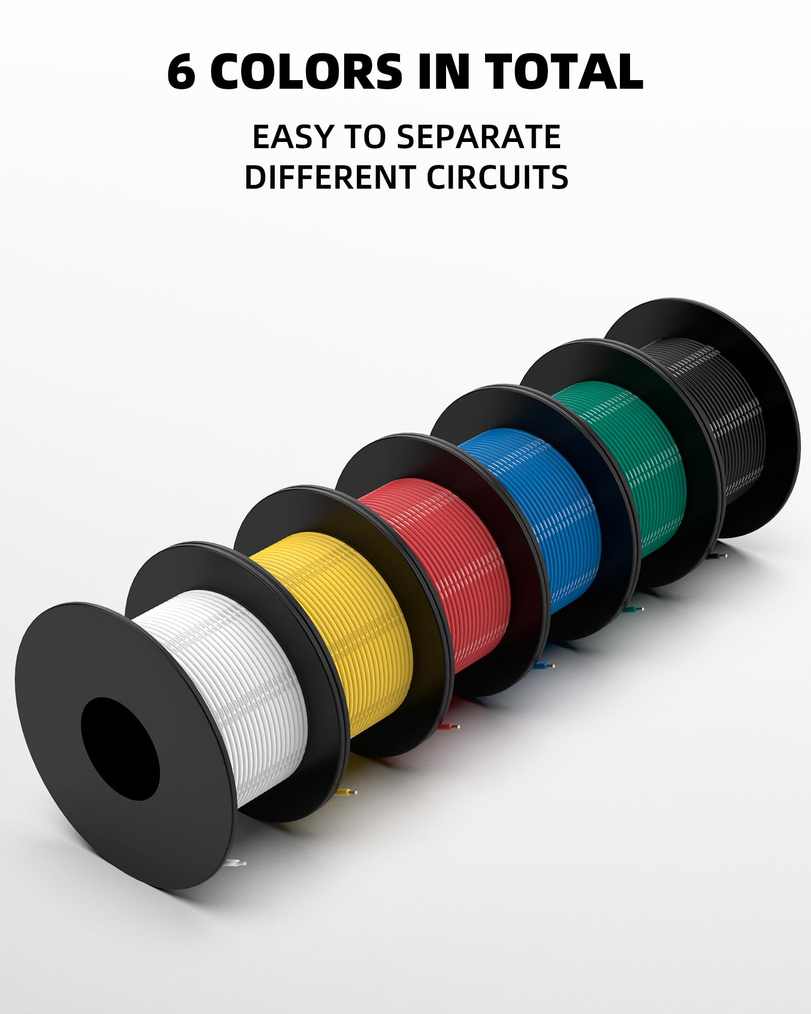 NAOEVO 24 AWG blue silicone wire spool for precise model building and reliable power delivery.