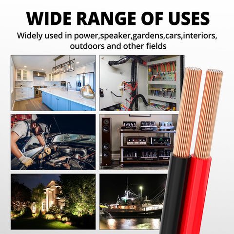 NAOEVO extension wire for 12V/24V applications and auto wiring